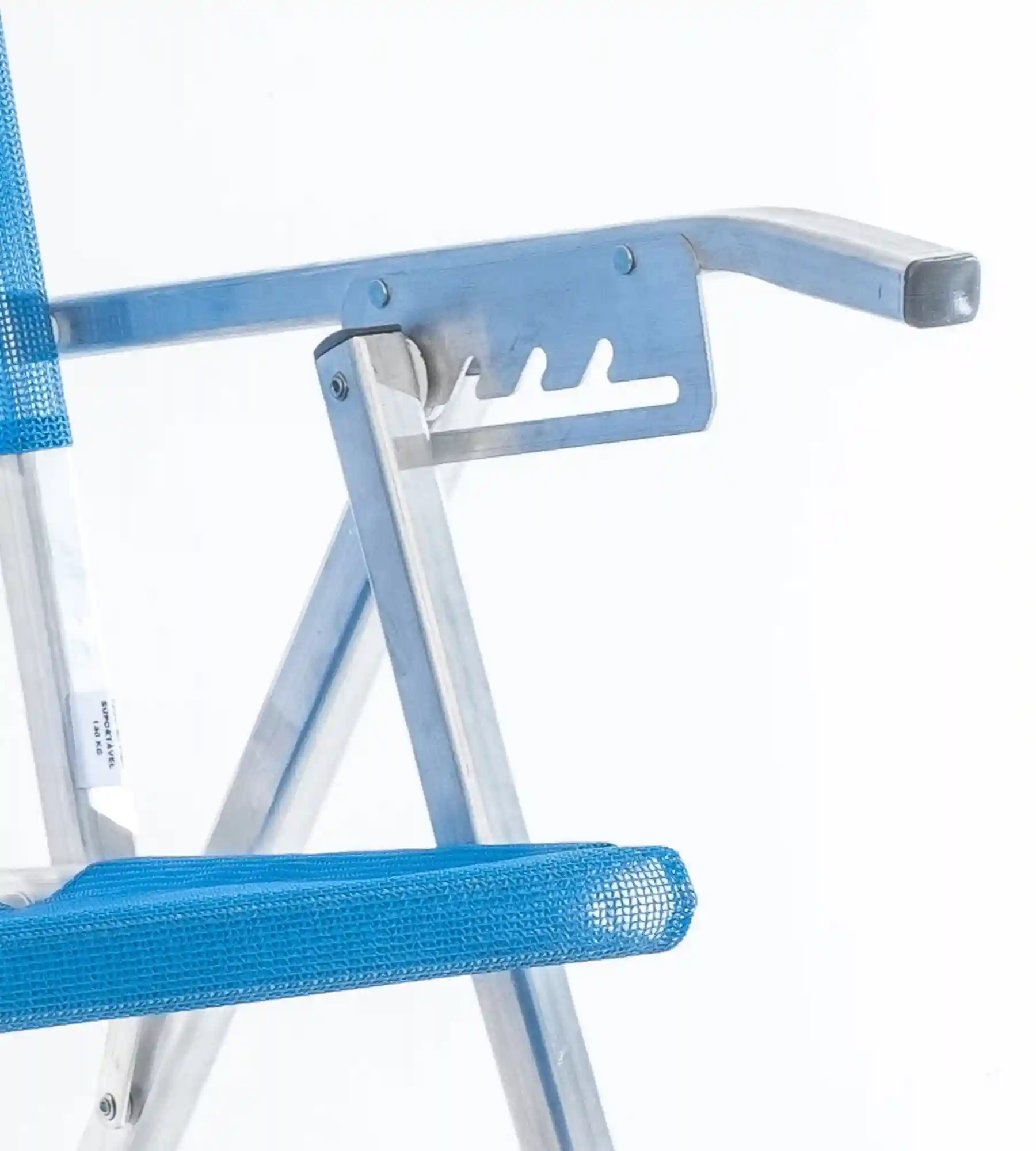 Cadeira de praia conforto reclinavel posição três