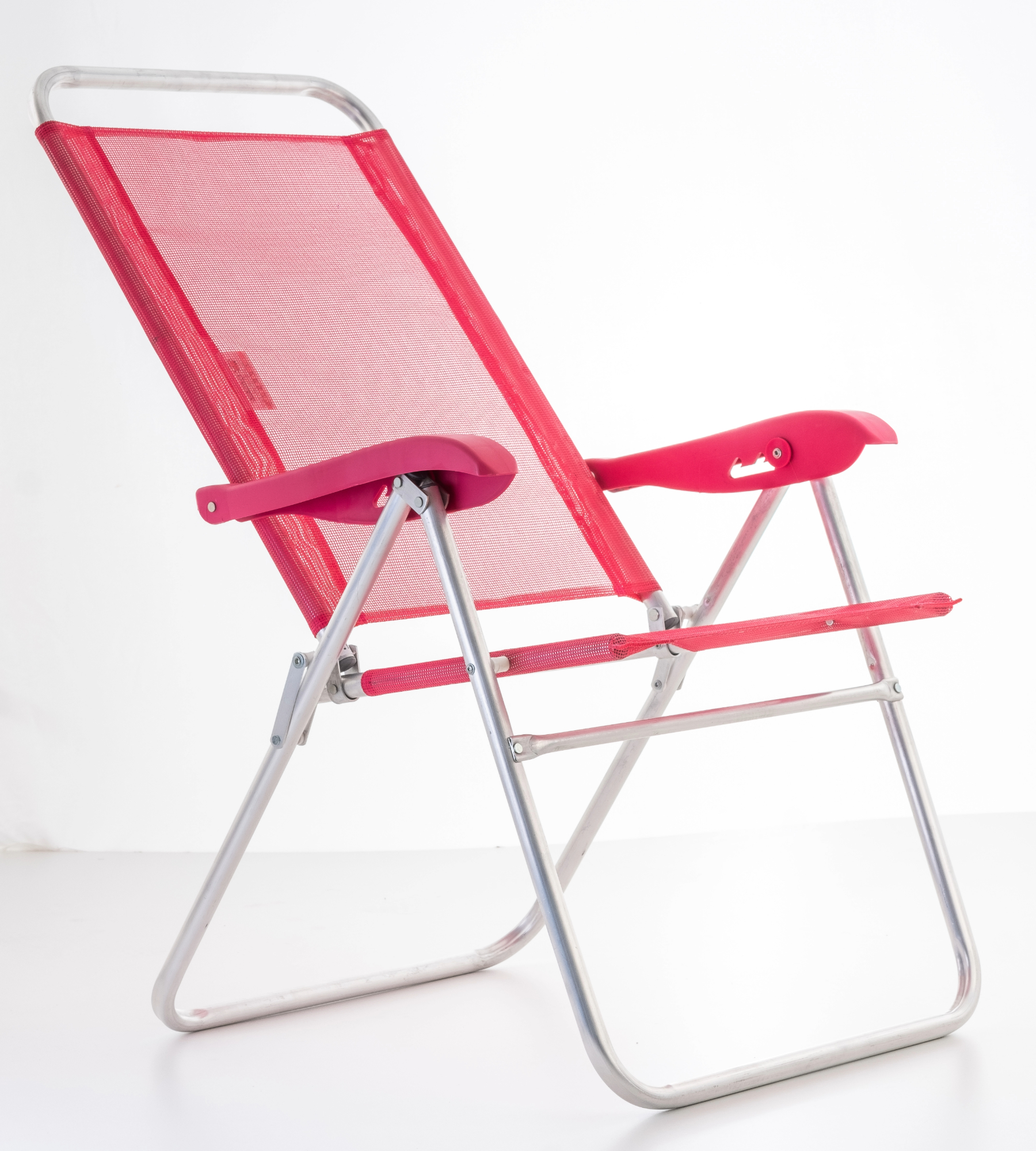 Cadeira de praia encosto alto reclinavel posição três