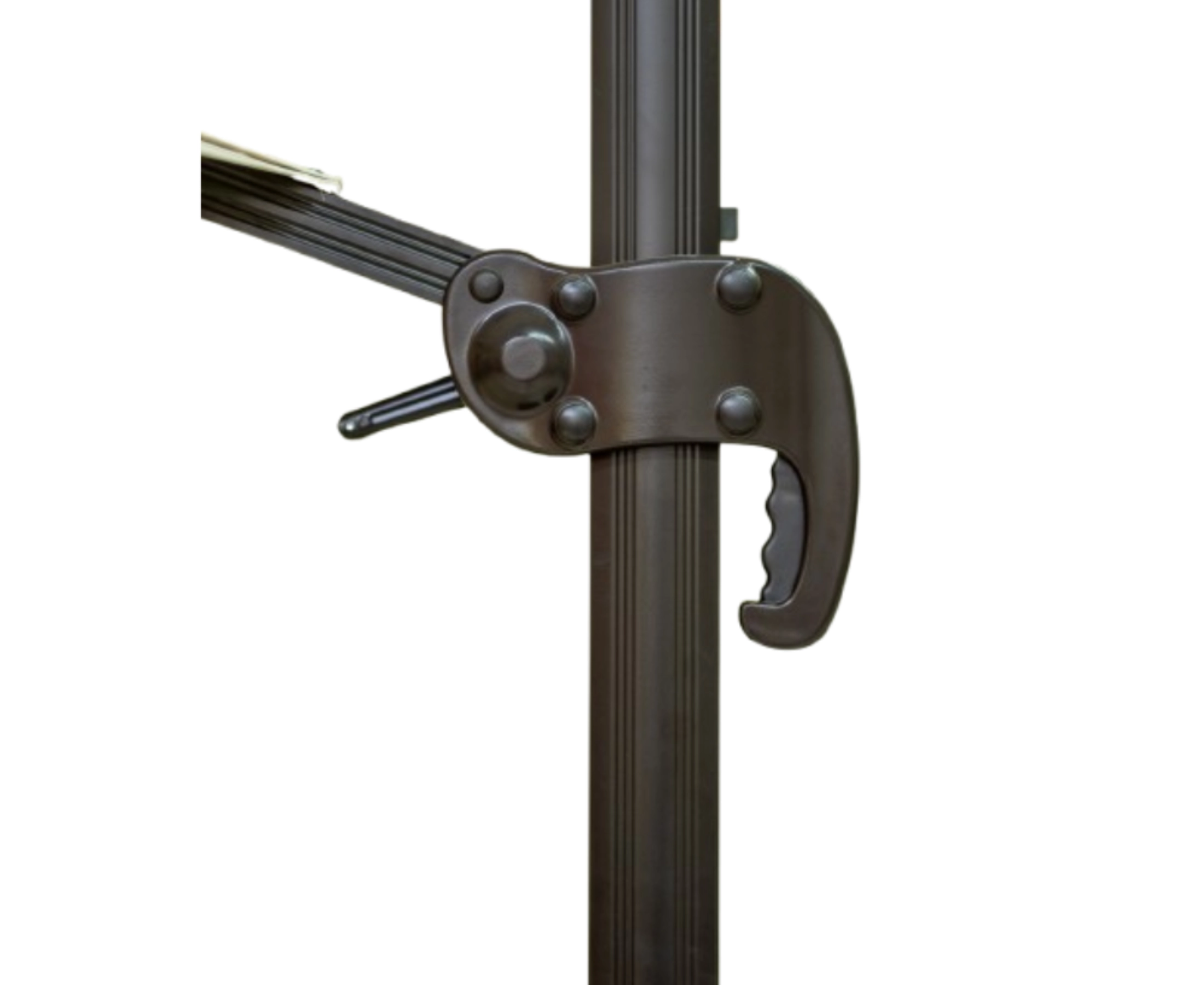 Detalhes ombrelone lateral quadrado