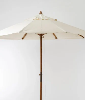 Ombrelone central de madeira